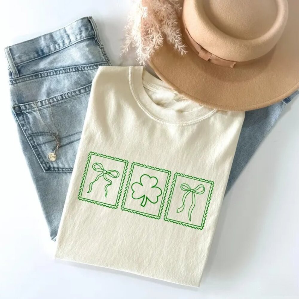 Cute Shamrock Tshirt, Happy St Patricks Day Shirt, Lucky Day Gift